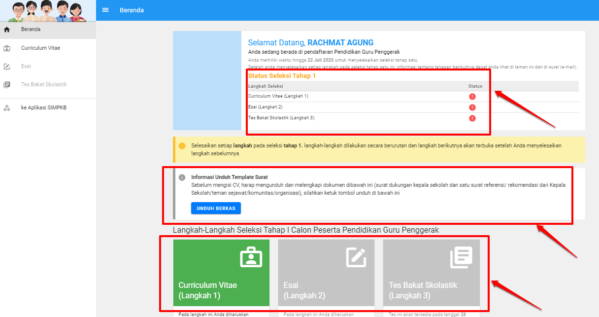Beranda Laman SIMPKB Guru Penggerak Program Kemendikbud