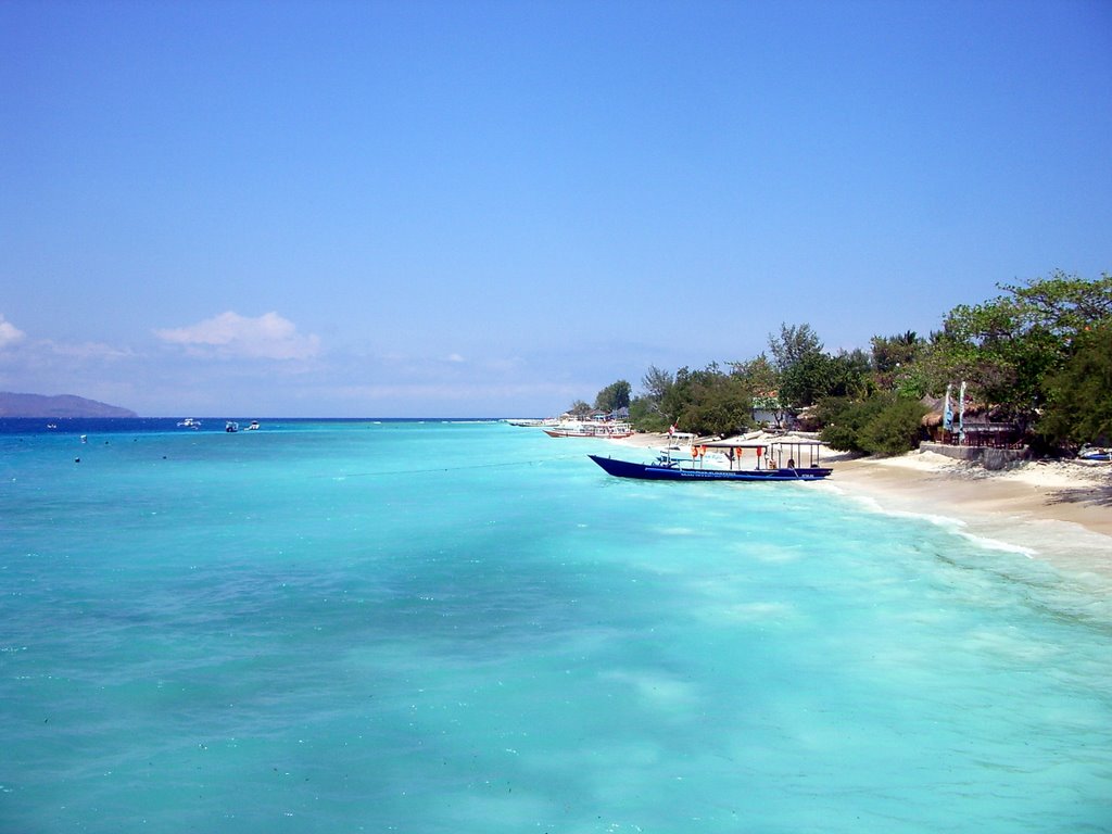 Gili Trawangan, pulau indah di dekat Lombok Nusa Tenggara Barat Indonesia