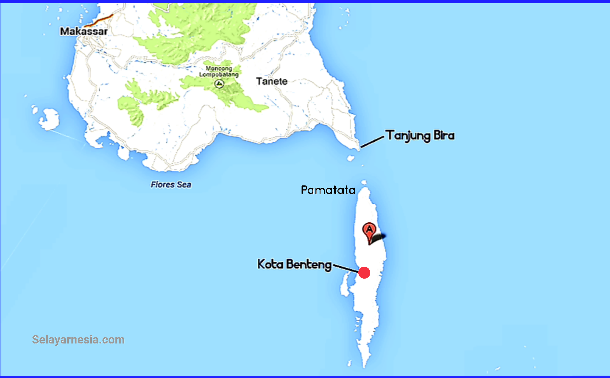 peta pulau selayar (foto: profau.com)