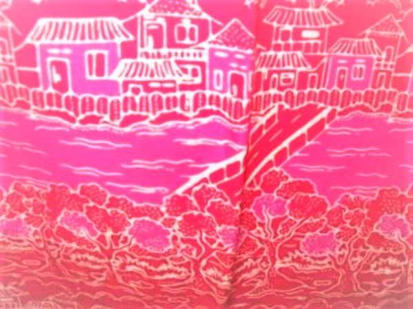 motif batik betawi sungai ciliwung