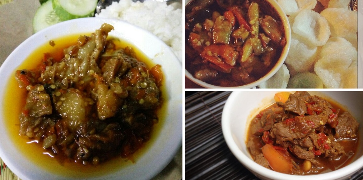 makanan khas Jogja oseng mercon