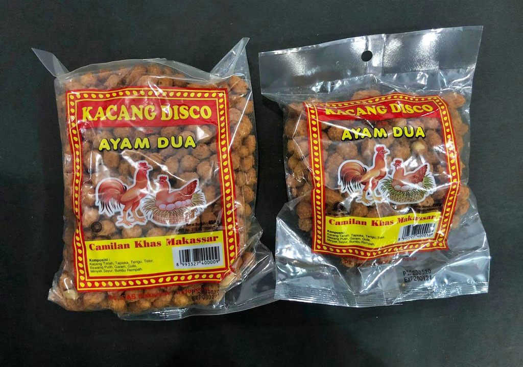 Kacang Disco adalah camilan khas daerah Makassar yang manis dan gurih (foto; shopee)