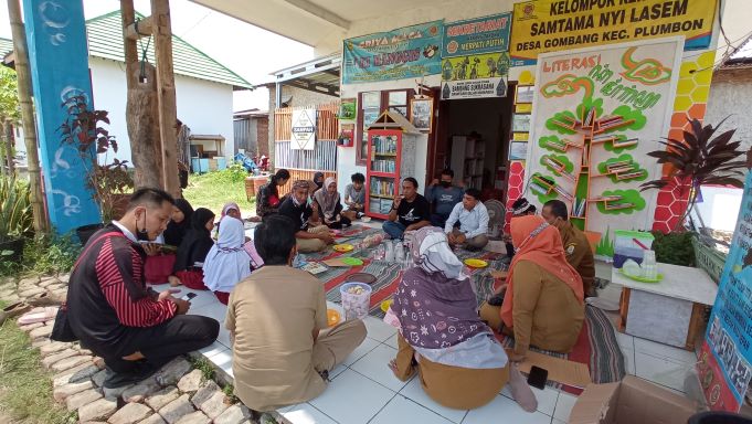 Foto di ambil saat monitoring dari pustakawan kabupaten cirebon
