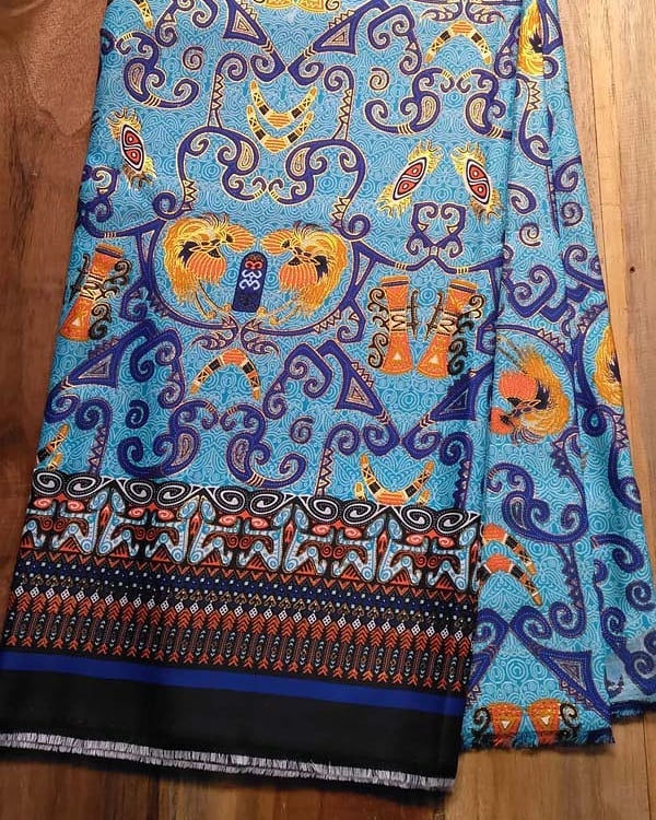 motif batik papua prada