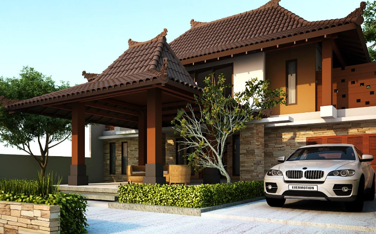 contoh gambar rumah joglo adat jawa tengah jawa timur modern minimalis