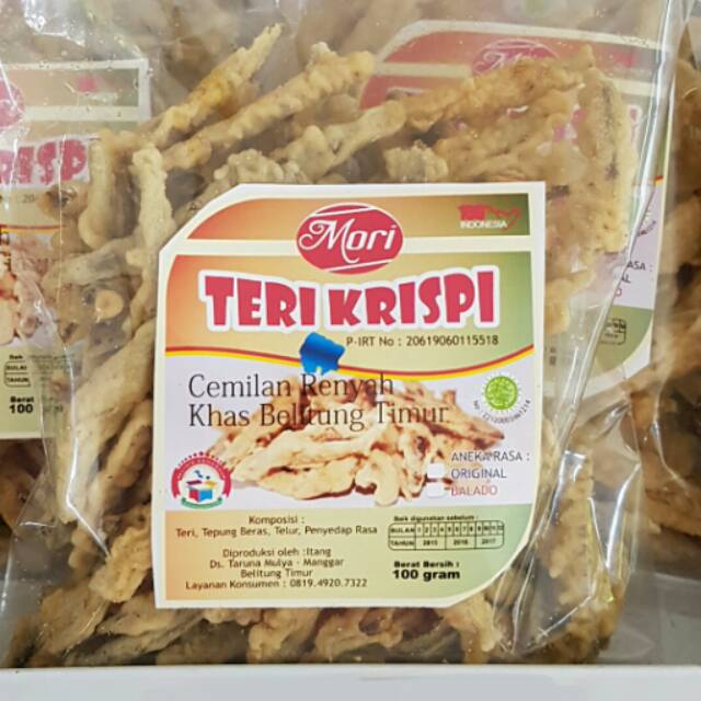 Teri Krispi Belitung - Foto: shopee.co.id/kakikandil