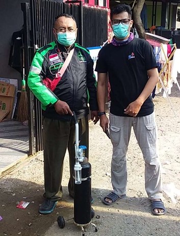 Bantuan Oksigen saat Pandemi Covid-19 I Sumber Foto : YRAP
