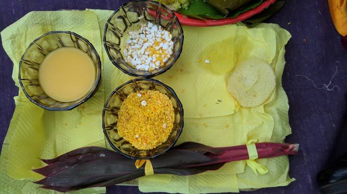 Alat dan Bahan Tradisi Tepung Tawar Melayu Pontianak | Foto: TRIBUNPONTIANAK.CO.ID
