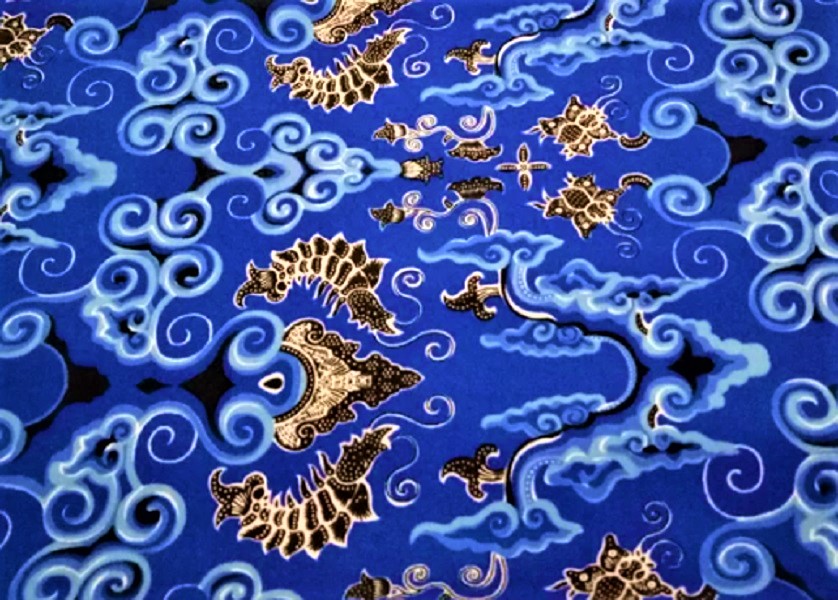 motif mega mendung udang