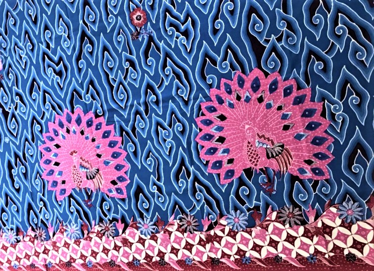 motif mega mendung burung