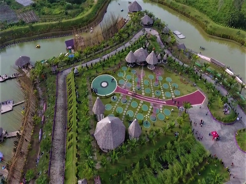 Taman Wisata Jambi Paradise dari Atas
