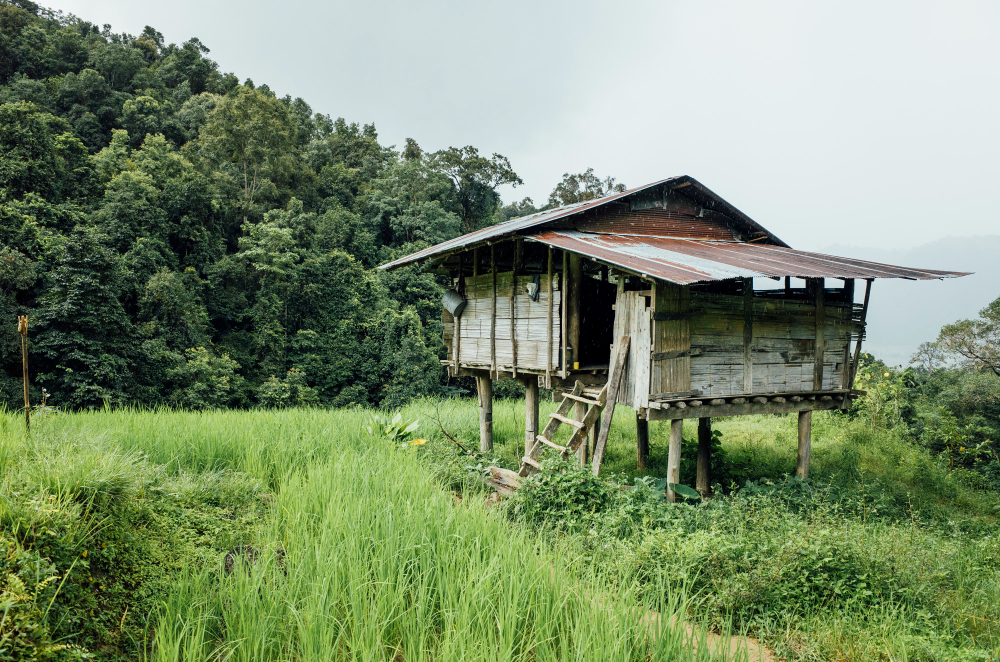 Gambar anjung atau sapeu yang umumnya ada di asia tenggara termasuk thailand malaysia indonesia