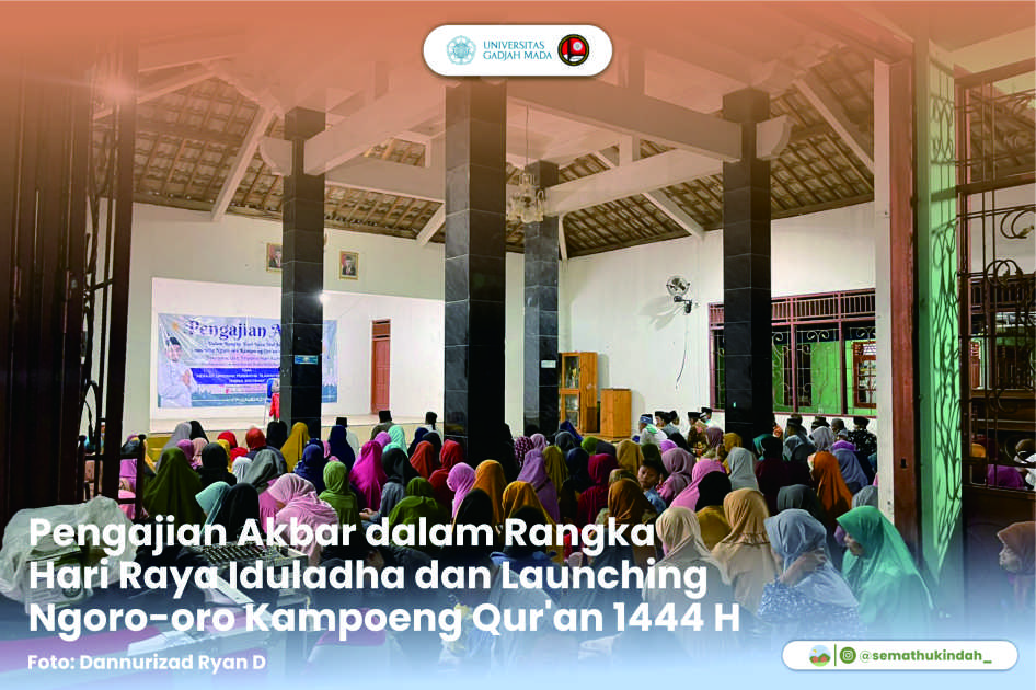 Poster pengajian yang dibuat oleh mahasiswa KKN UGM | Sumber: dokumentasi pribadi