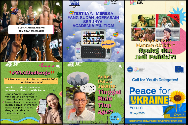 Laman Instagram Generasi Melek Politik | Foto: @generasimelekpolitik/Instagram