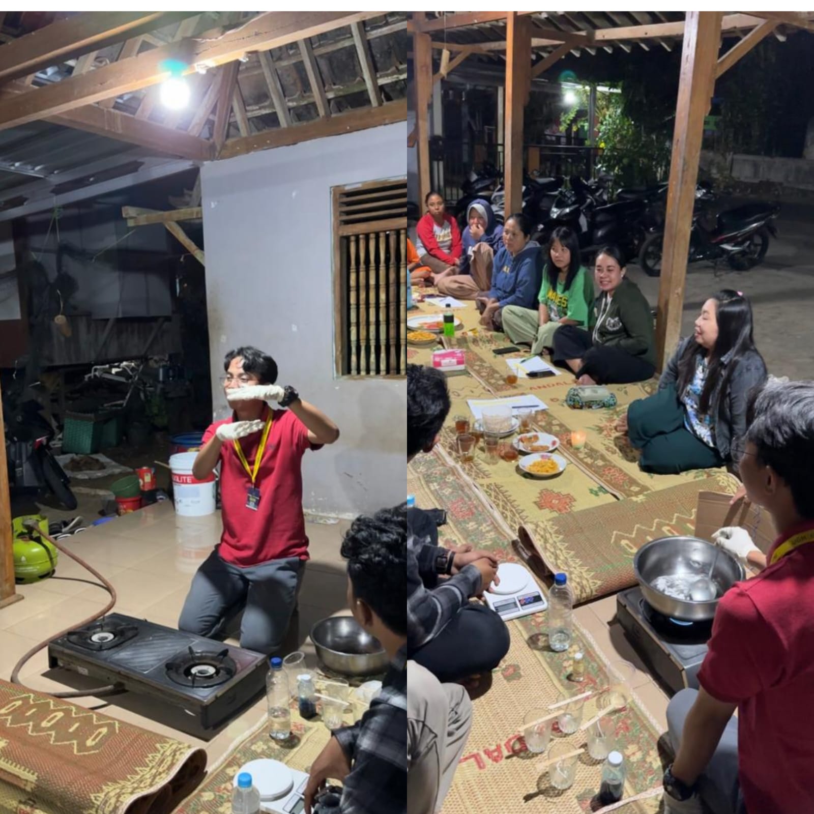 Saya menjelaskan terkait fungsi dan metode pembuatan VCO dan lilin aromaterapi