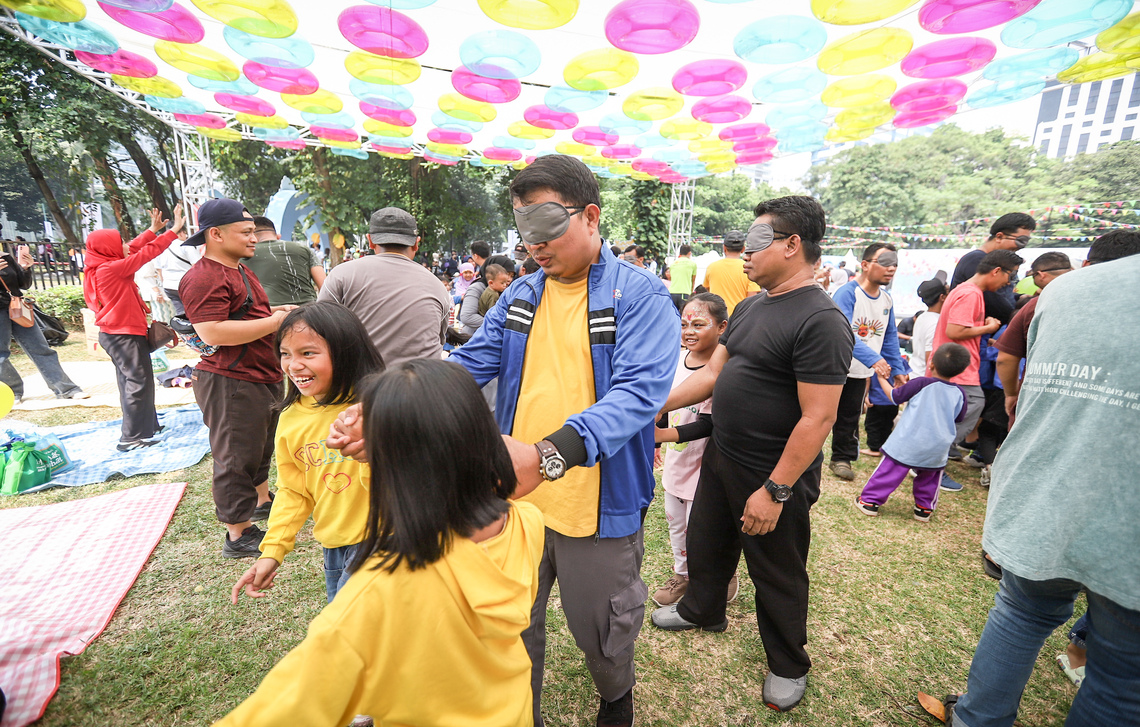 Keseruan Si Kecil bermain dan belajar bersama di kumparanMOM Festival Hari Anak 2023. Foto: Dicky Adam Sidiq/kumparan.