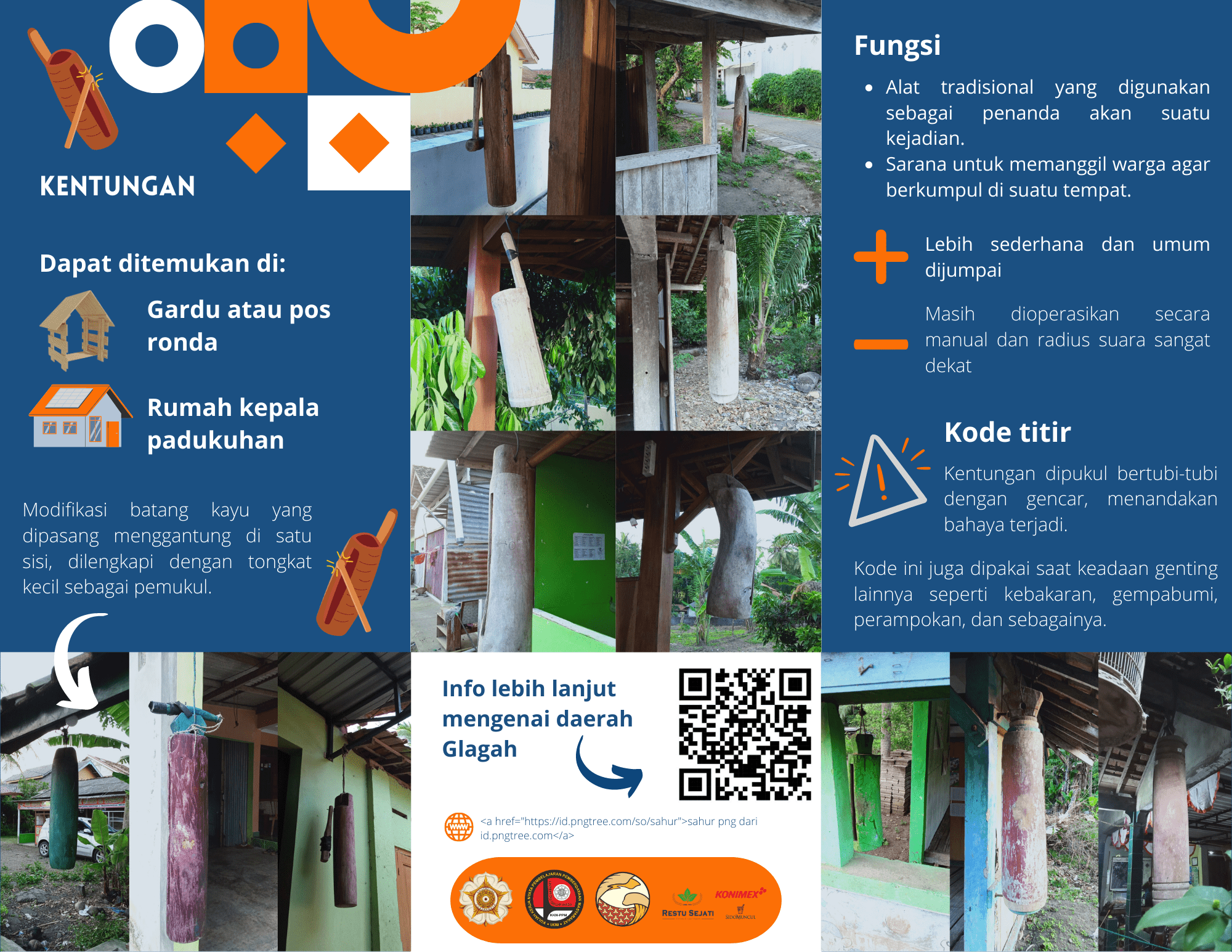 Informasi mengenai kentungan di Kalurahan Glagah | Foto: Dokumentasi pribadi