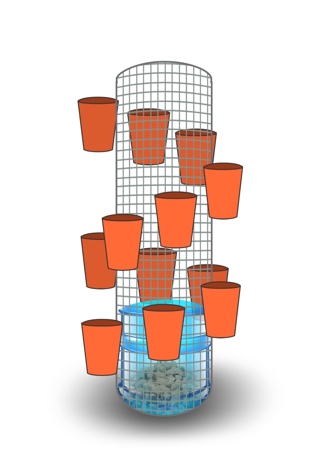 Vertical Garden versi Mahasiswa KKN UNDIP (Sumber: Dokumentasi Pribadi)
