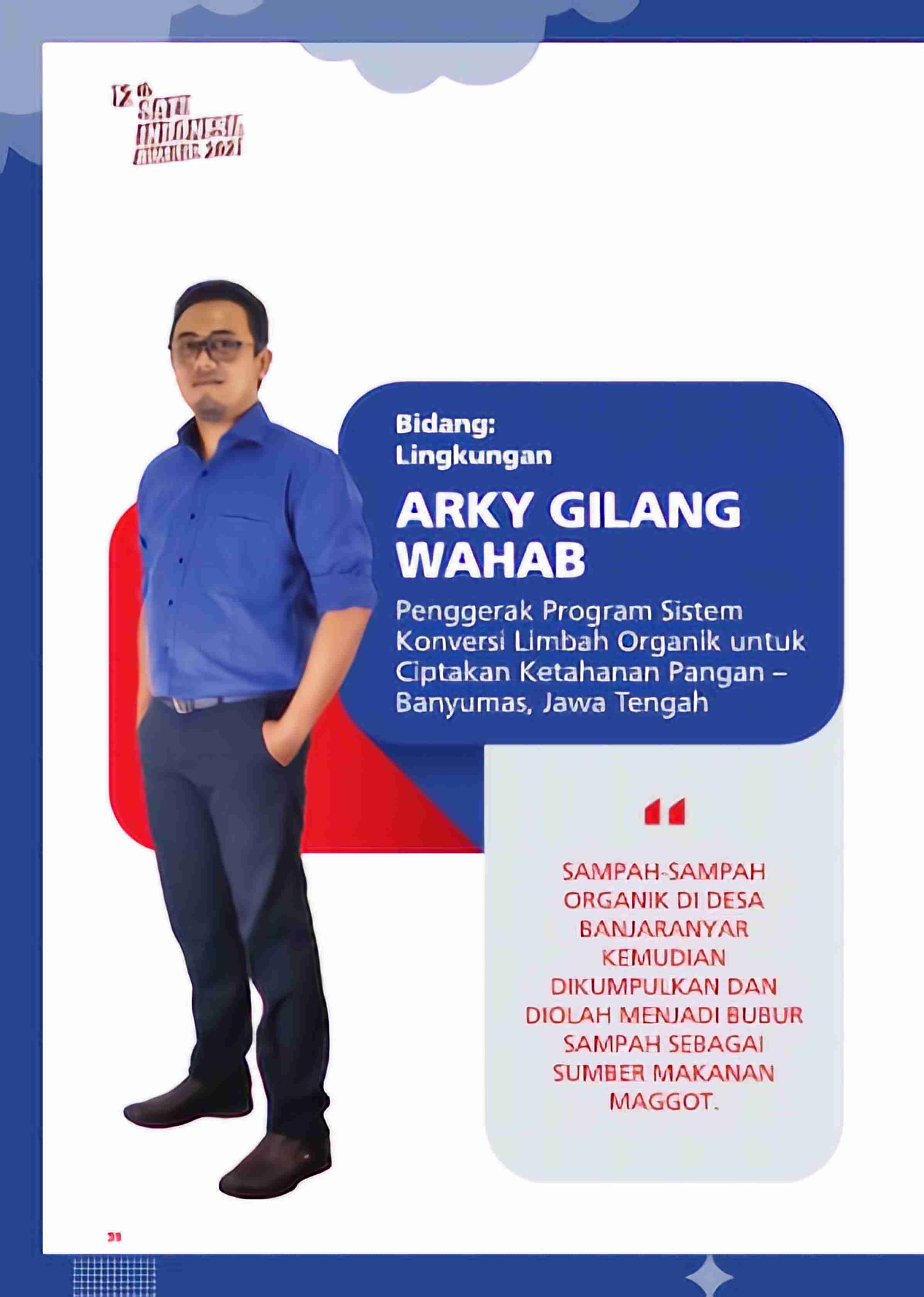 Arky Gilang Wahab-Penggerak Program Sistem Konversi Limbah Organik untuk Ciptakan Ketahanan Pangan