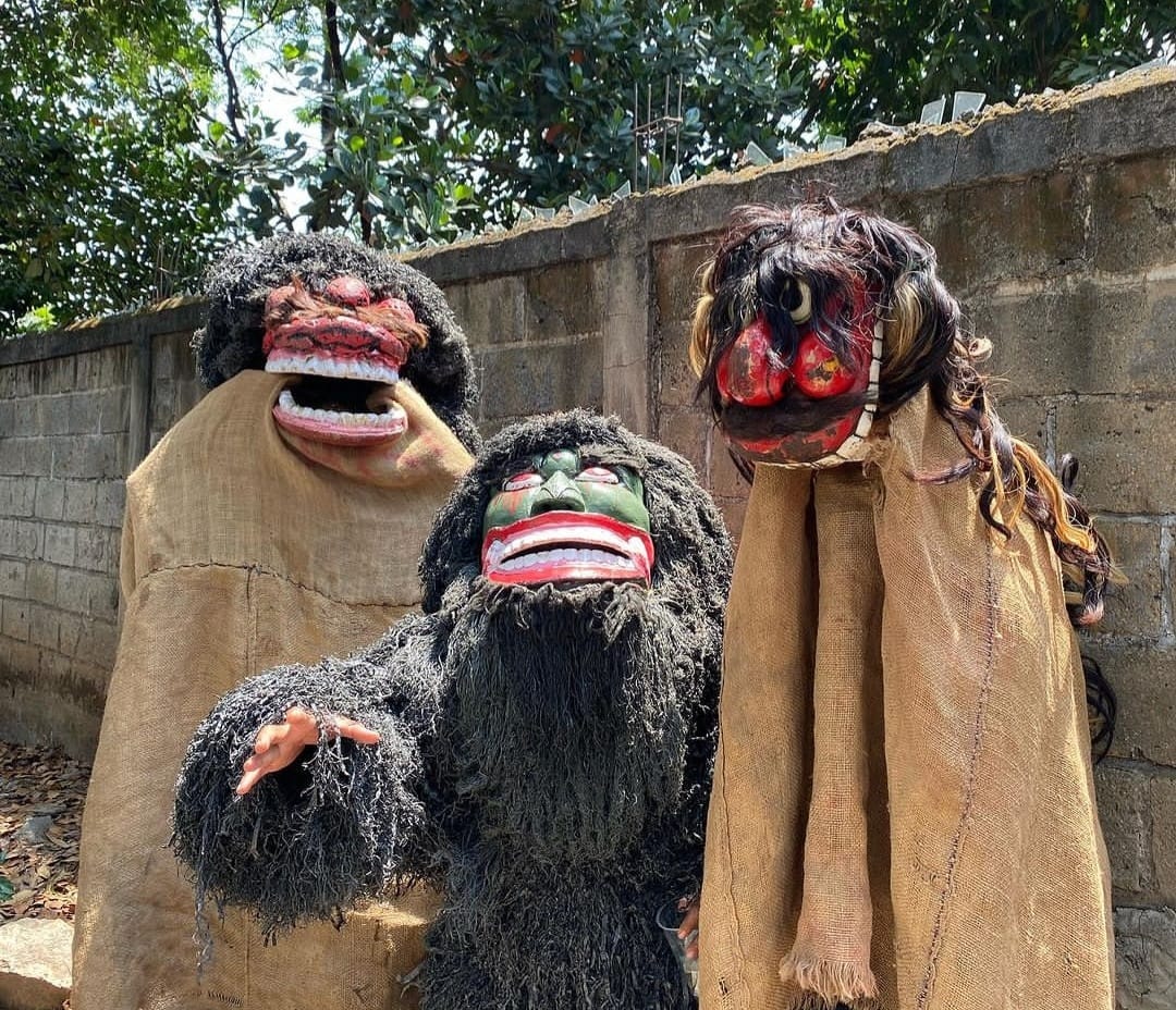 Beberapa karakter Bangbarongan, Si Garok, Jagar dan Kinawa | Foto: Instagram @juartaputra