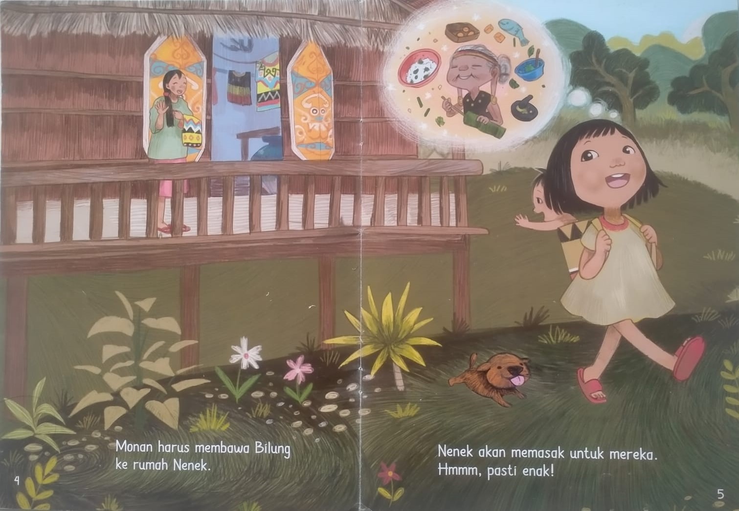 Salah satu isi buku Di Mana Adik?