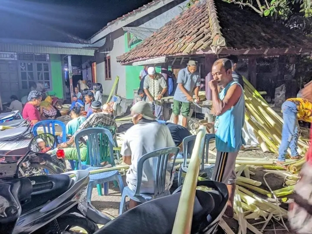 Persiapan acara Begawe Nyiwak