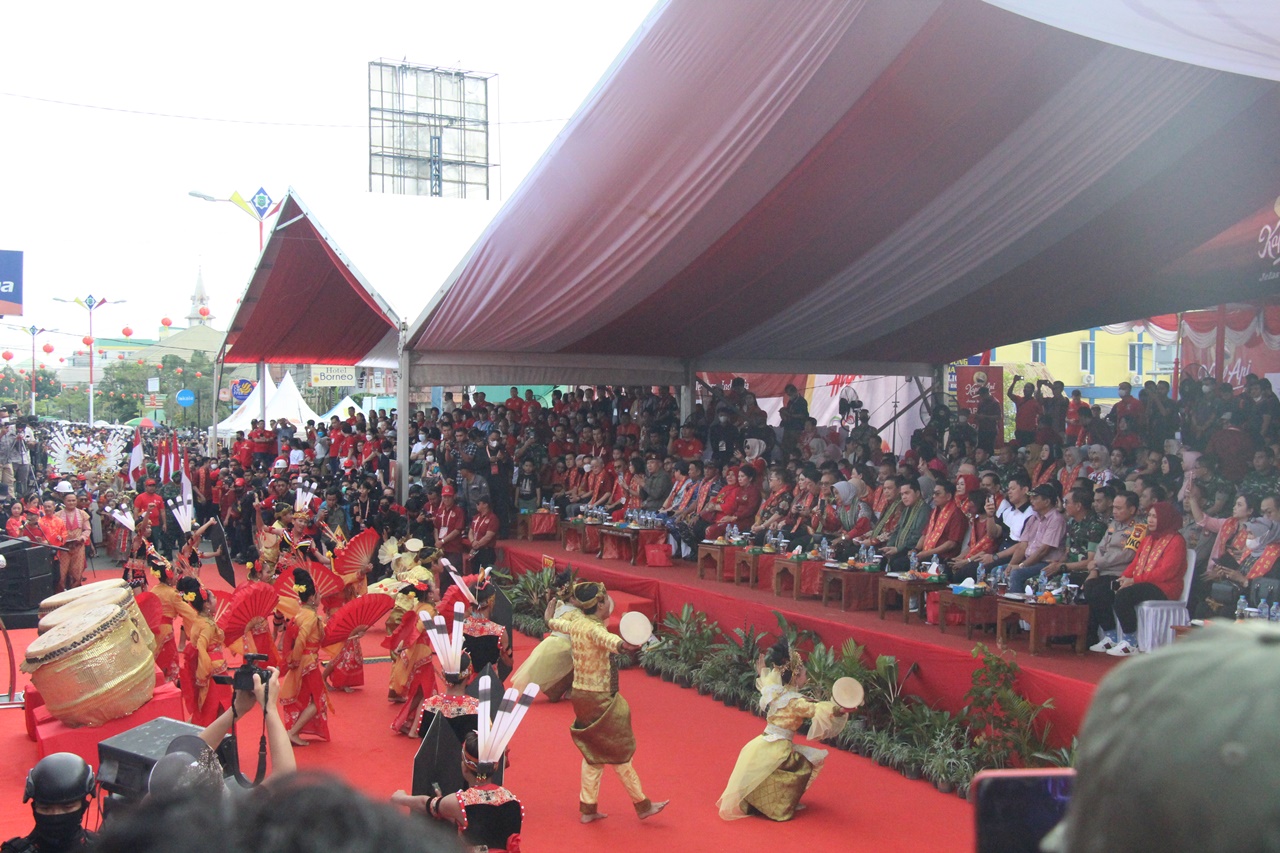 Tarian NKRI Pembukaan Festival Cap Go Meh Singkawang tahun 2023|Dokumentasi Pribadi