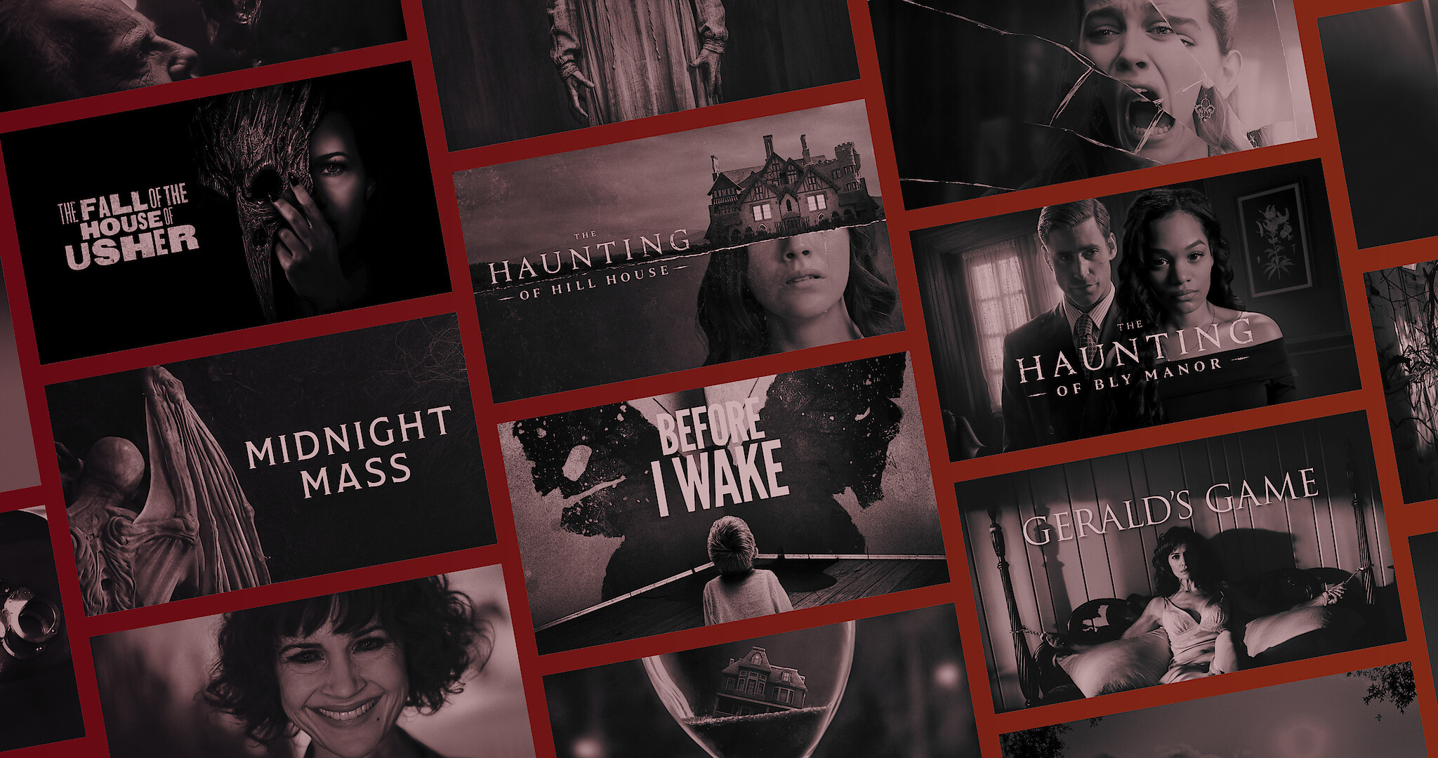 Beberapa judul horor dalam semesta Flanagan di Netflix (Sumber: Netflix)
