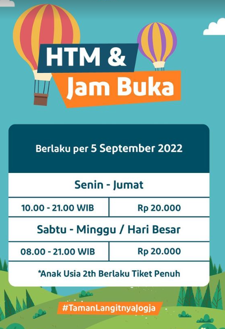 harga tiket masuk HeHa Sky View dan Jam Operasional