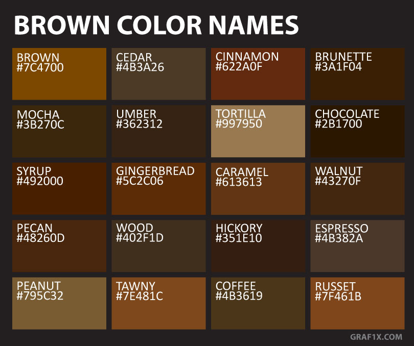 macam-macam warna coklat - dok. Louise Myer Visual