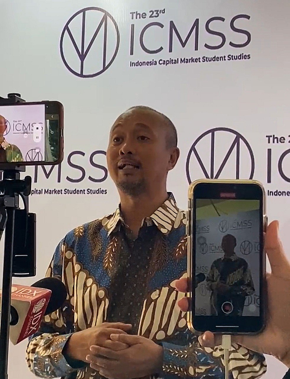 Fitra Eri dalam Press Conference ICMSS 2204