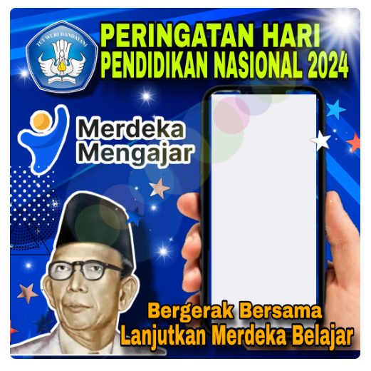 twibbon hardiknas 2024 by PEWE ART