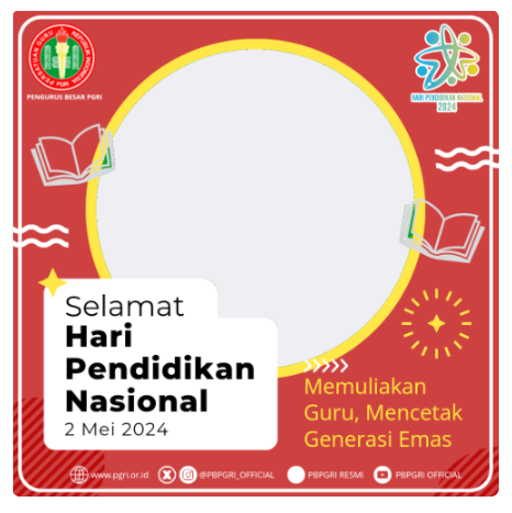 twibbon hardiknas 2024 PGRI