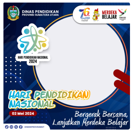 twibbon hardiknas 2024 - provinsi sumatera utara