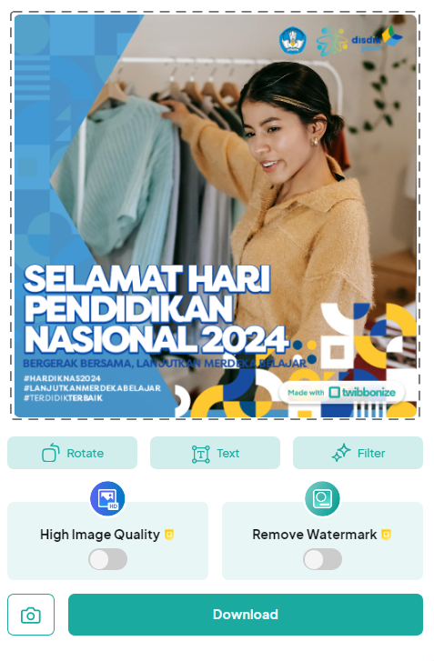 download twibbon hardiknas 2024