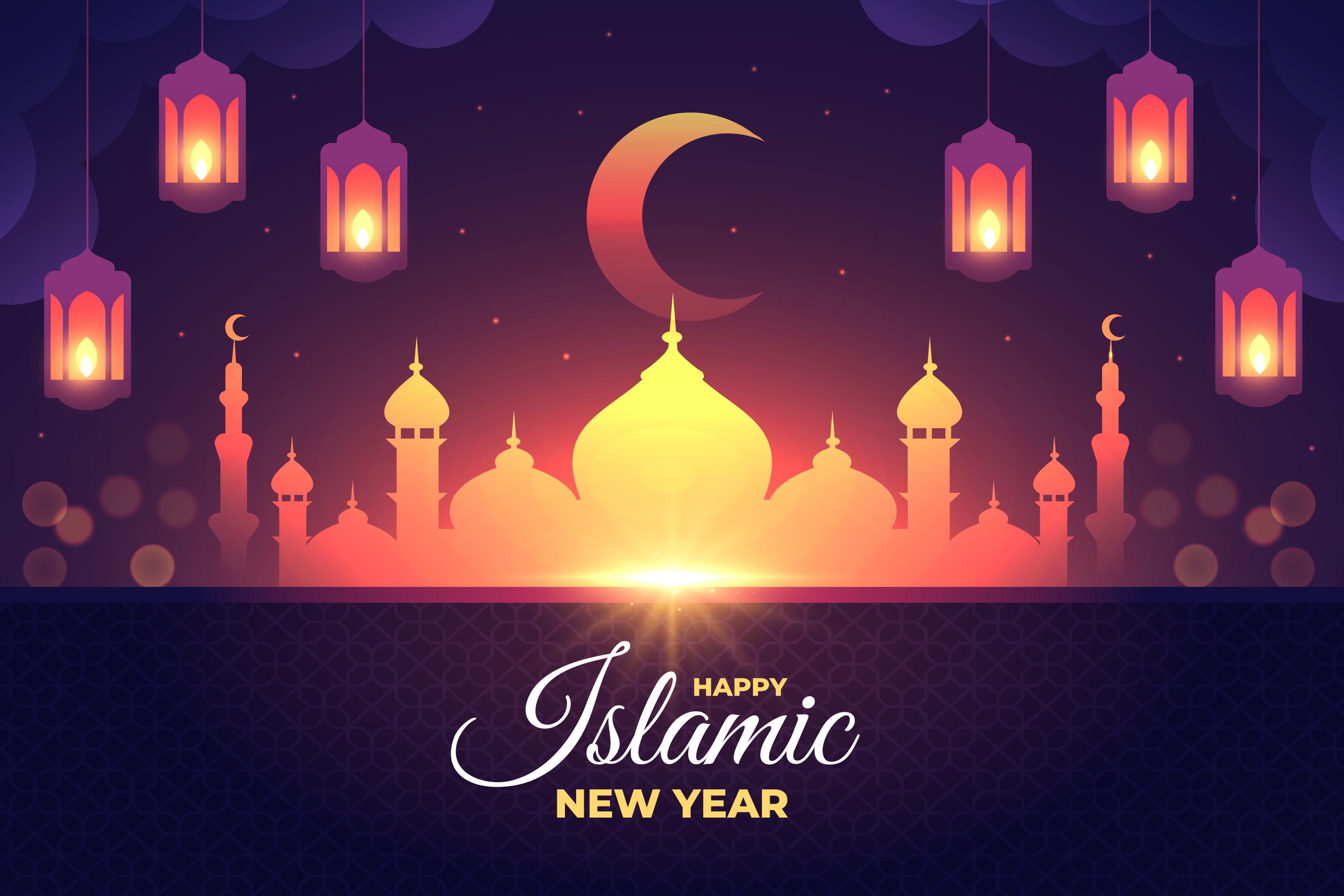 contoh gambar ucapan selamat Tahun Baru Islam 2024