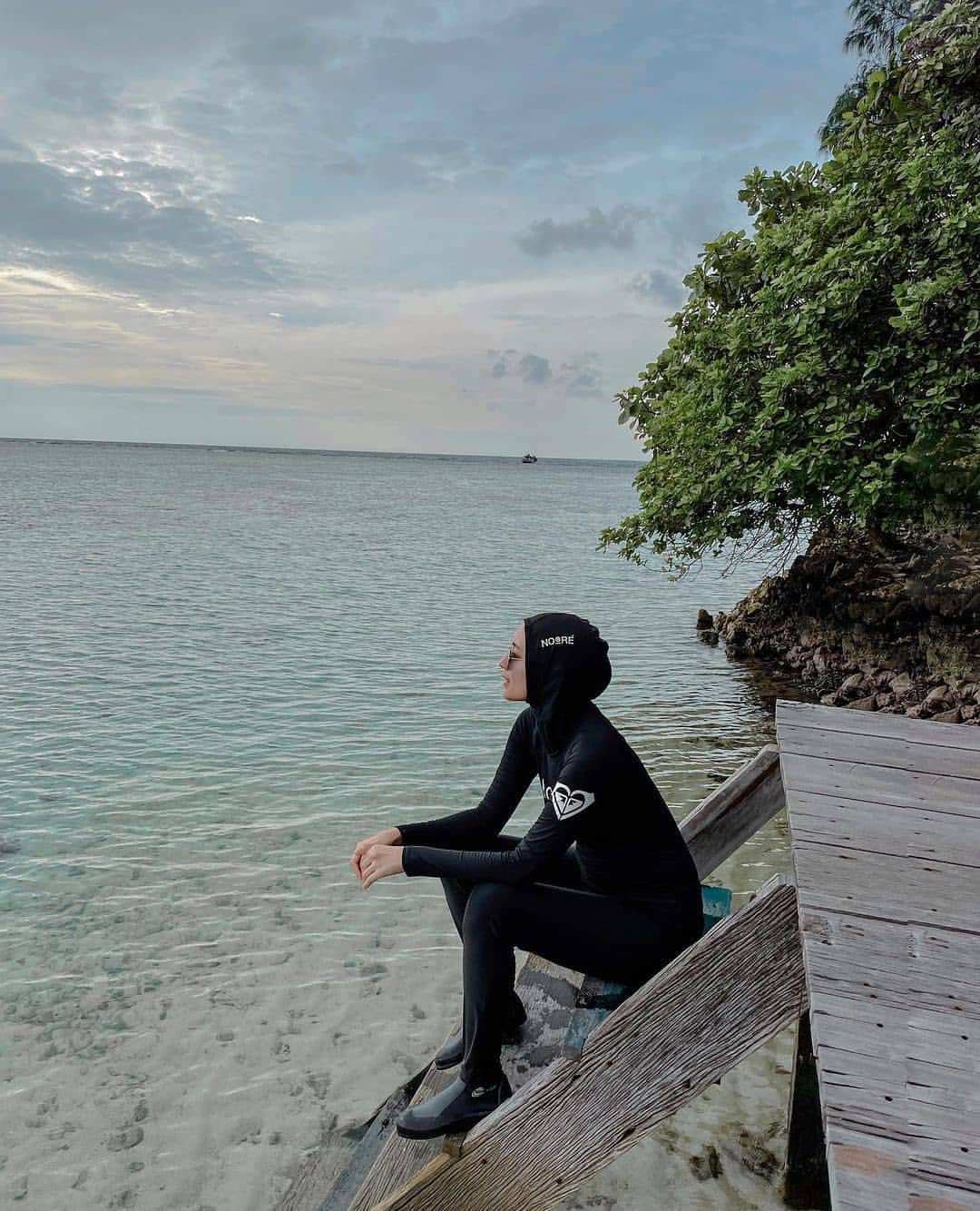 Swimsuit Muslimah - ootd ke pantai untuk hijabers