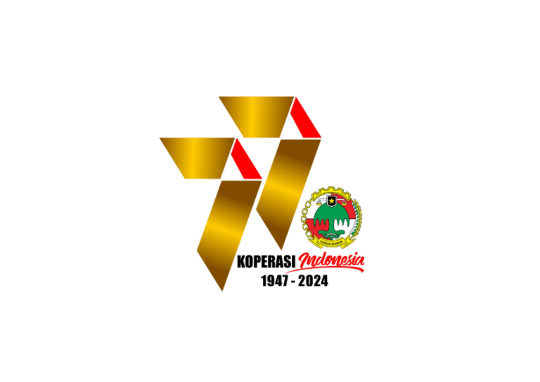 Logo resmi Hari Koperasi ke-77 tahun 2024