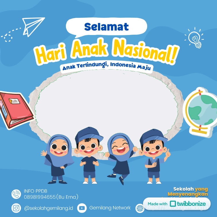 twibbon hari anak nasional 2024