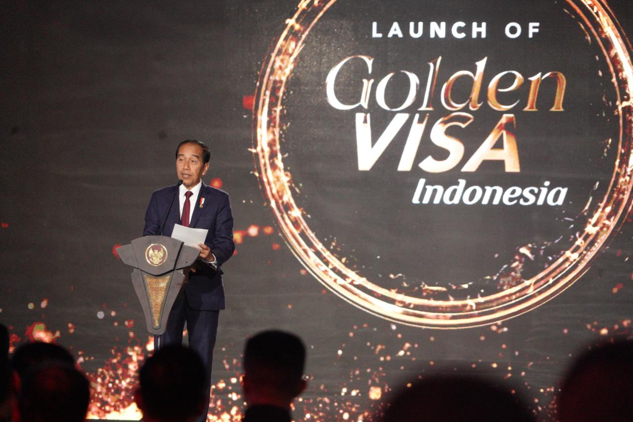 Jokowi saat meresmikan Golden Visa | KemenPANRB