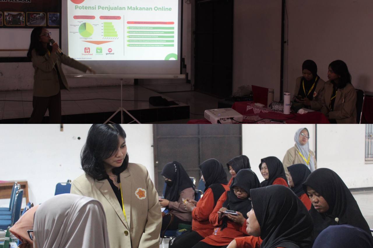 (Sosialisasi dan Pendampingan Penjualan Makanan Online melalui E-commerce | Sumber: Dokumentasi Pribadi, 2024)