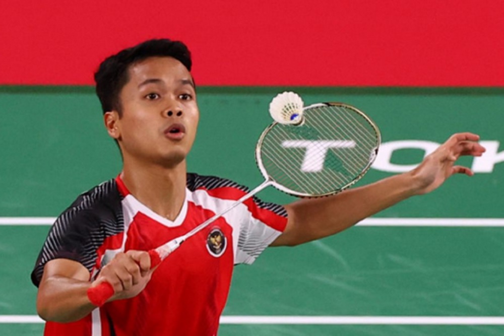 Tunggal Putra, Anthony Ginting | Sumber: ANTARA FOTO