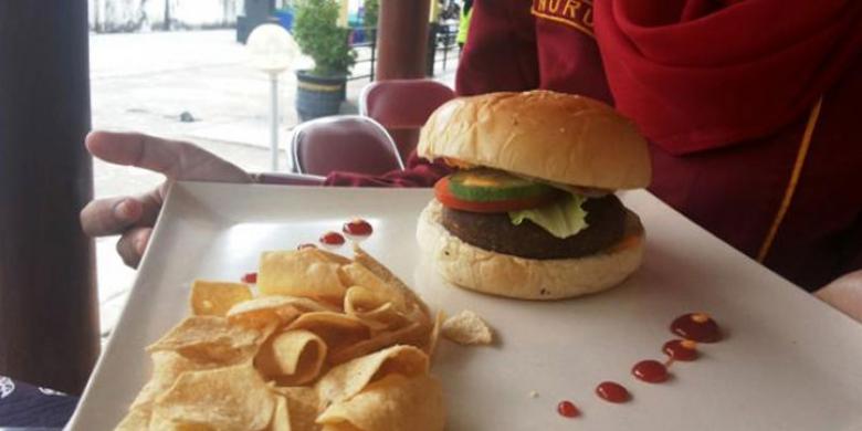 (Burger Belut/kompas.com)