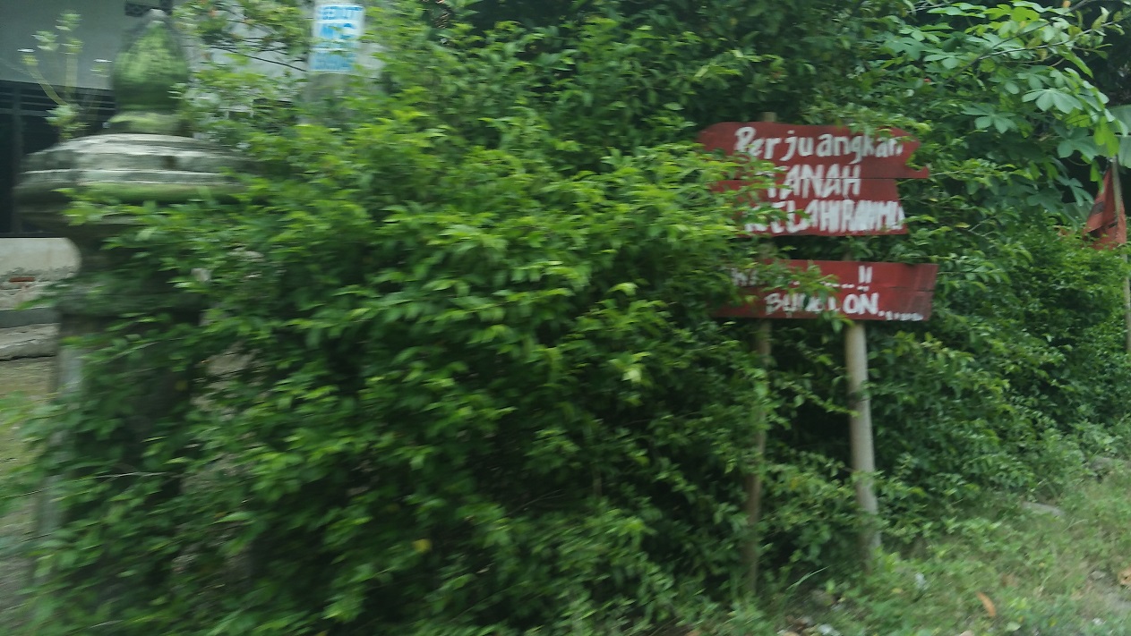 Papan Penolakan (Foto: Bagus D Ramadhan / GNFI)