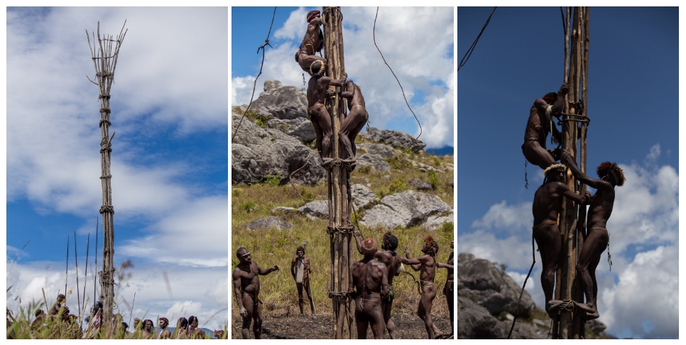 Pembuatan Kayou di Kampung Suroba, Lembah Baliem, Papua (rumahasuh.co.id)