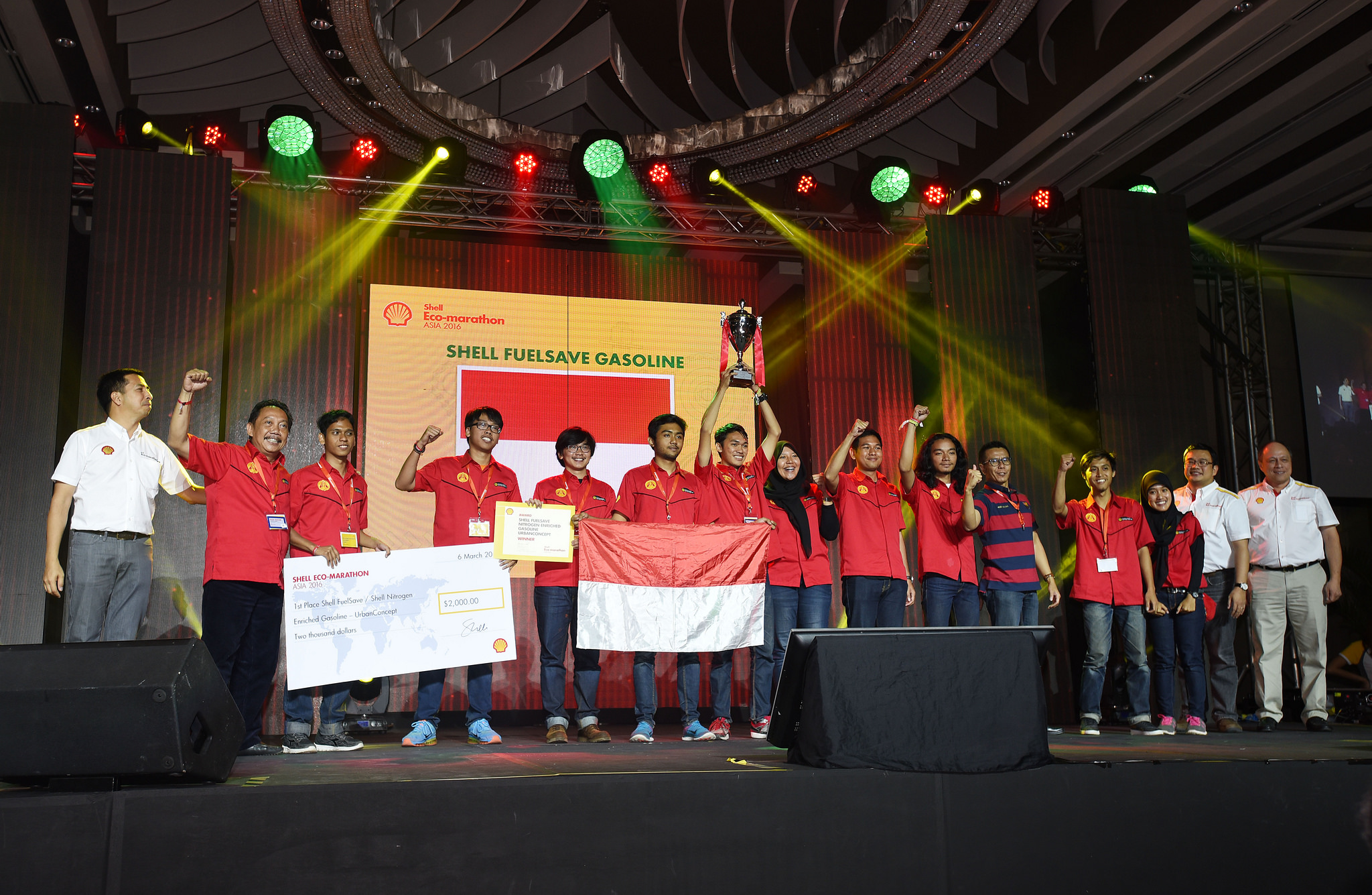 Tim Sadewa dengan Kalabia Evo 5 berhasil menjadi juara di kategori Urban Concept Gasoline (Jinggo Montenejo/AP Images for Shell)